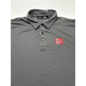 Travis Mathew McGraw Hill Grey Golf Polo Men’s Size Large Shirt Gray